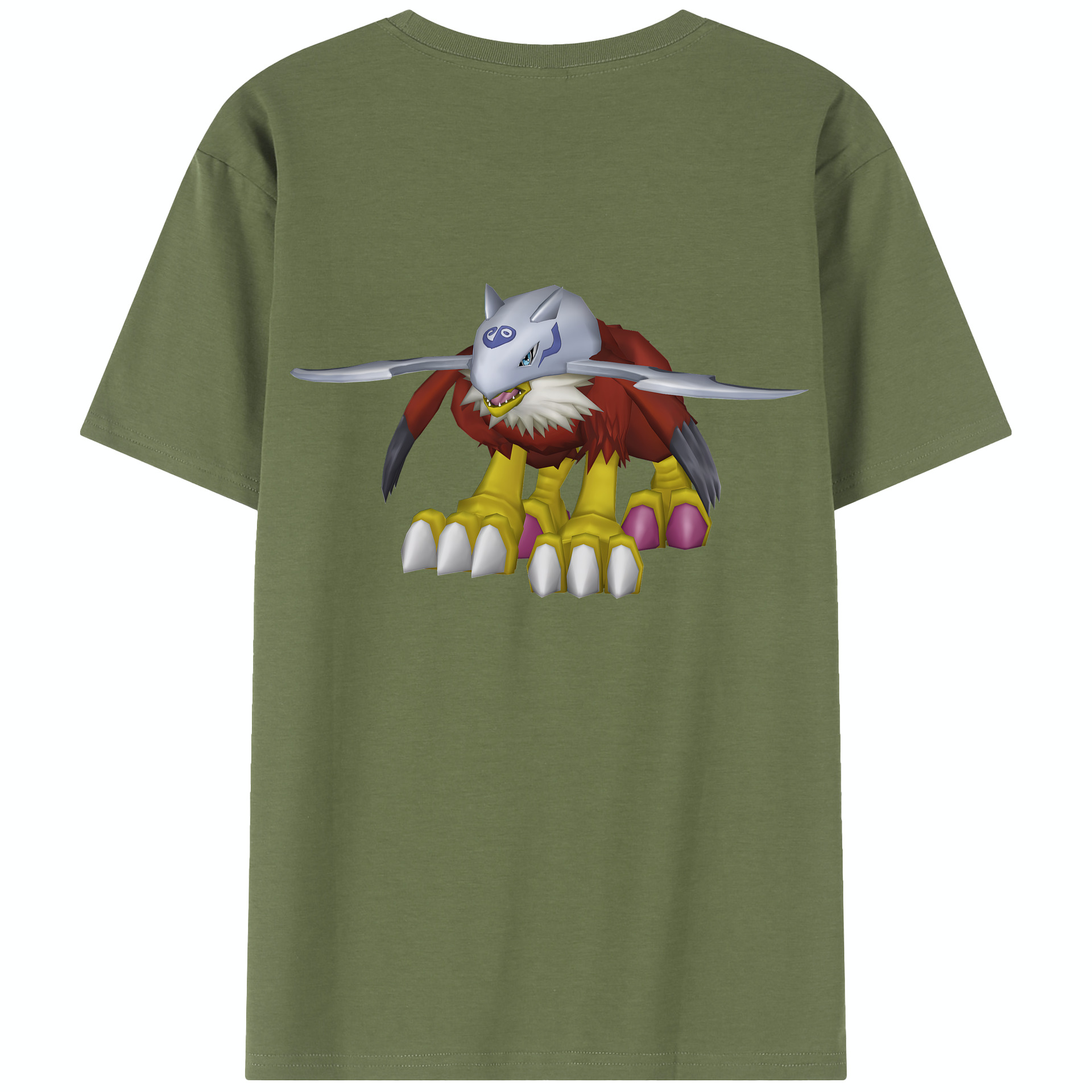 （画像用） Digimon デジタルモンスター/デジモン 綿100％半袖Tシャツ（背面プリント）